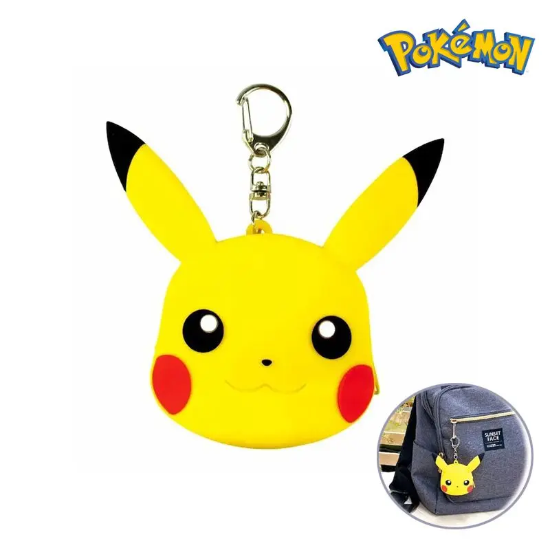 現貨🌸日本直送 | Pokemon皮卡丘臉型矽膠迷你收納包