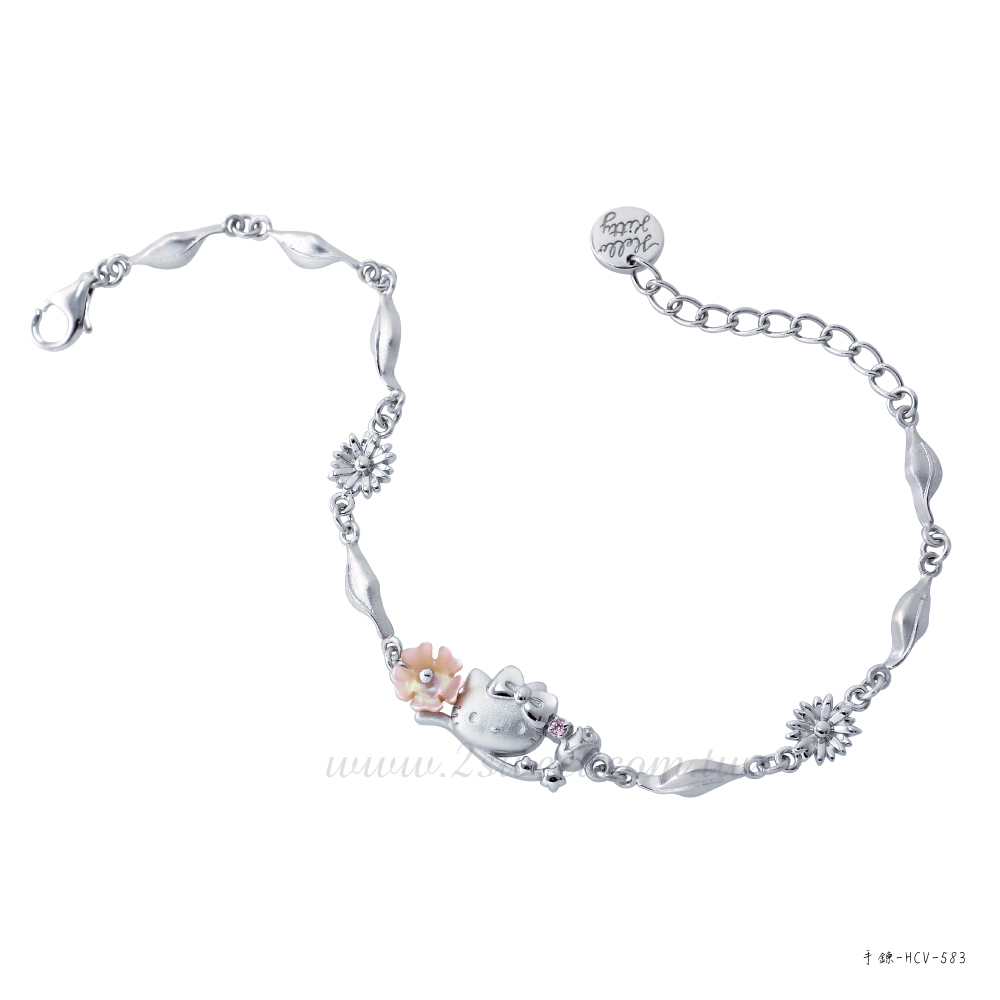 📦訂購 台灣代購 2sweet 甜蜜約定 Sanrio Hello Kitty 浪漫花系列 925純銀手鏈