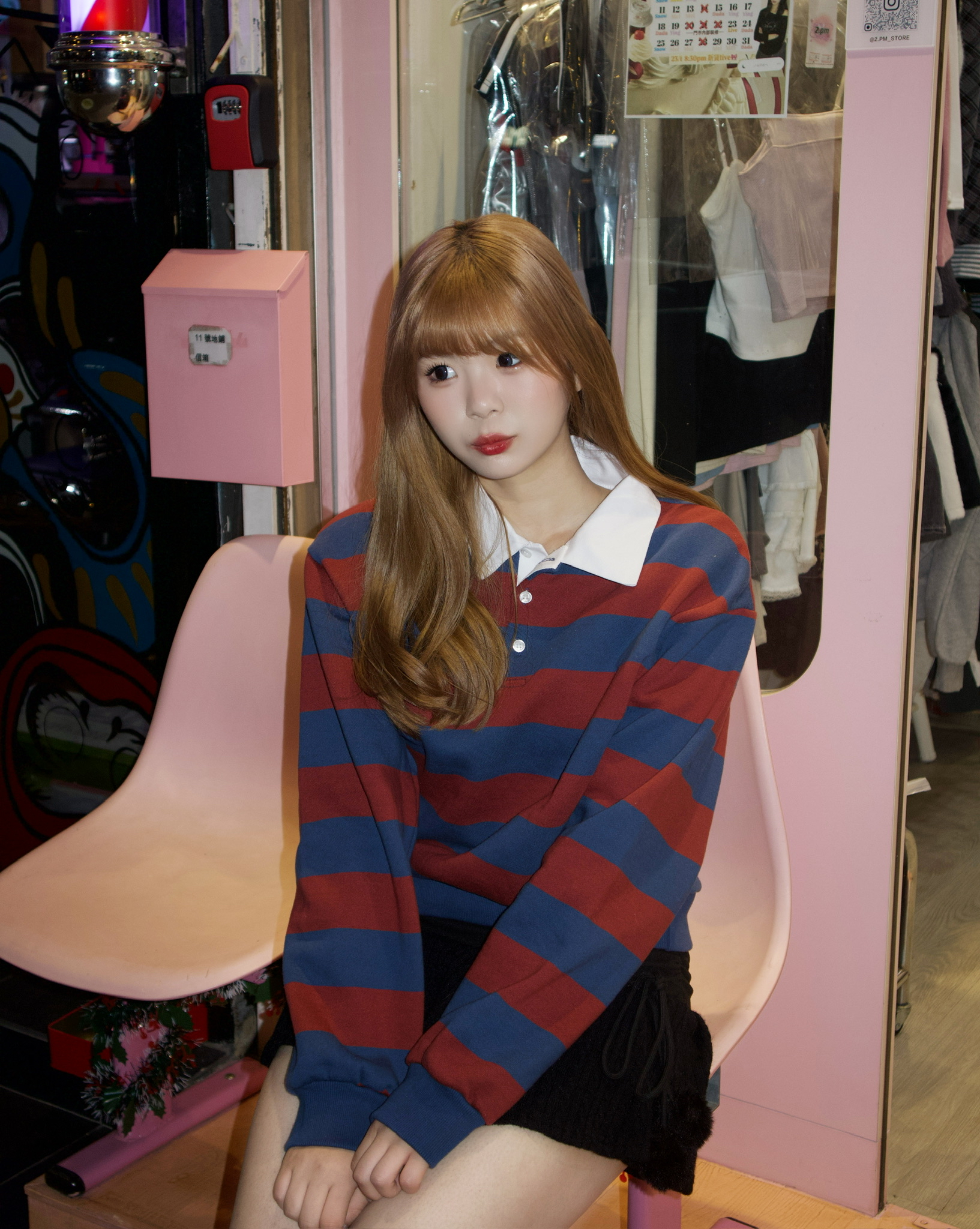 已售罄❌韓國混羊毛棉質polo領hoodie 