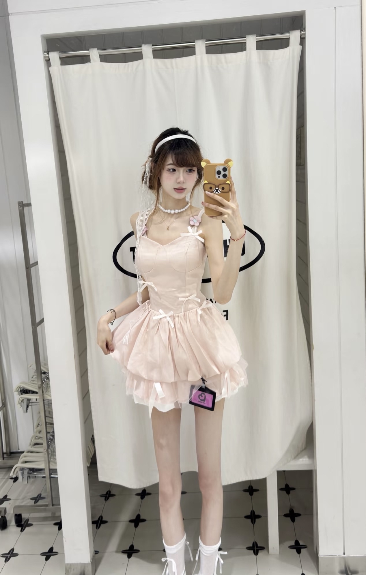 DR334甜美蓬蓬短裙