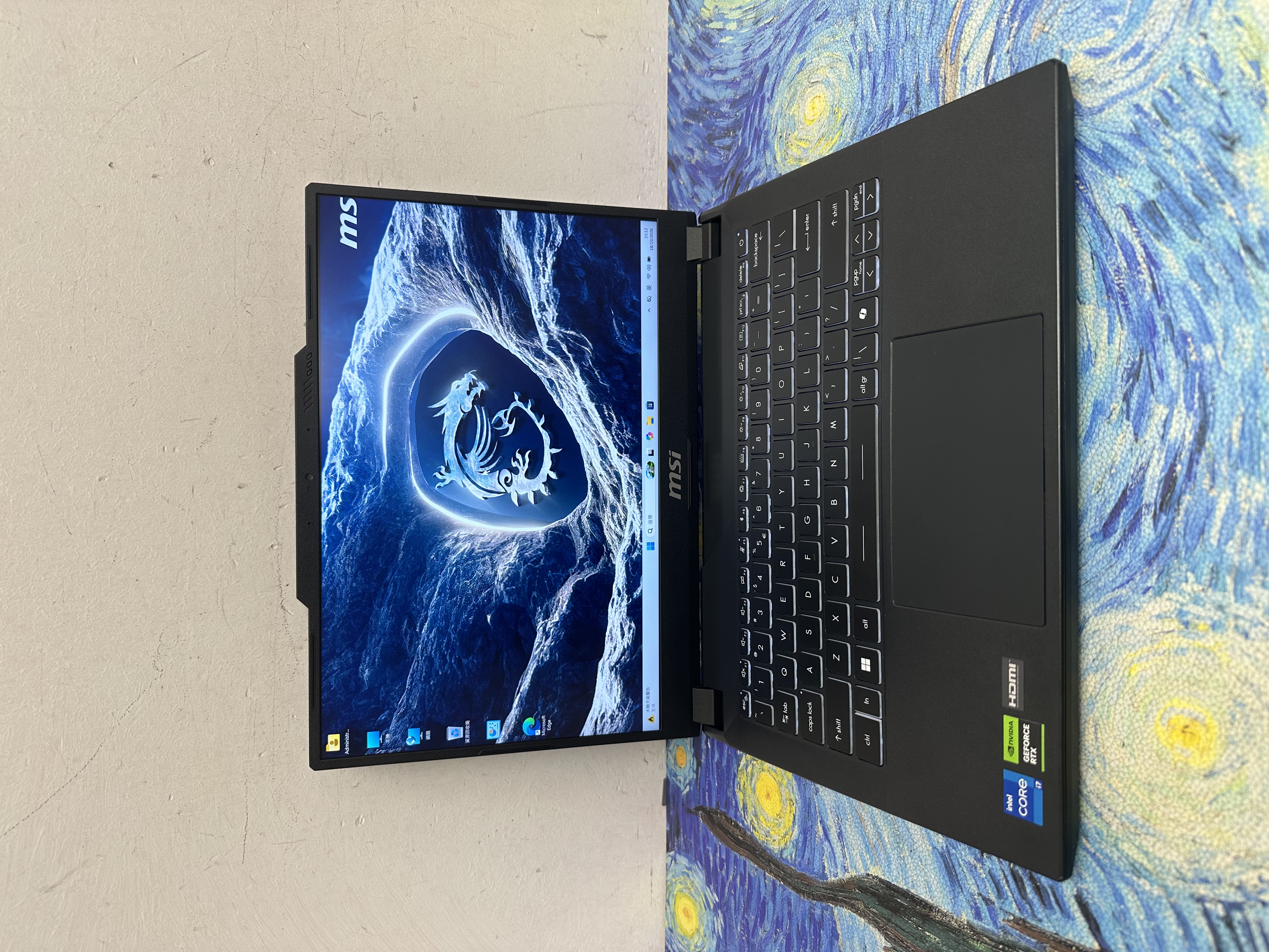 #6048 MSI  i7-13620H/16GB Ram/512GB SSD/14吋2.8K Mon/白色背光Keyboard/RTX 4050獨立顯示卡/ Gaming Laptop / Notebook / PC / Office / Work / gaming notebook / Netflix / Movie / Windows / win 11