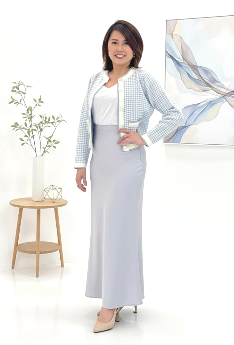 Satin A-Line Maxi Skirt