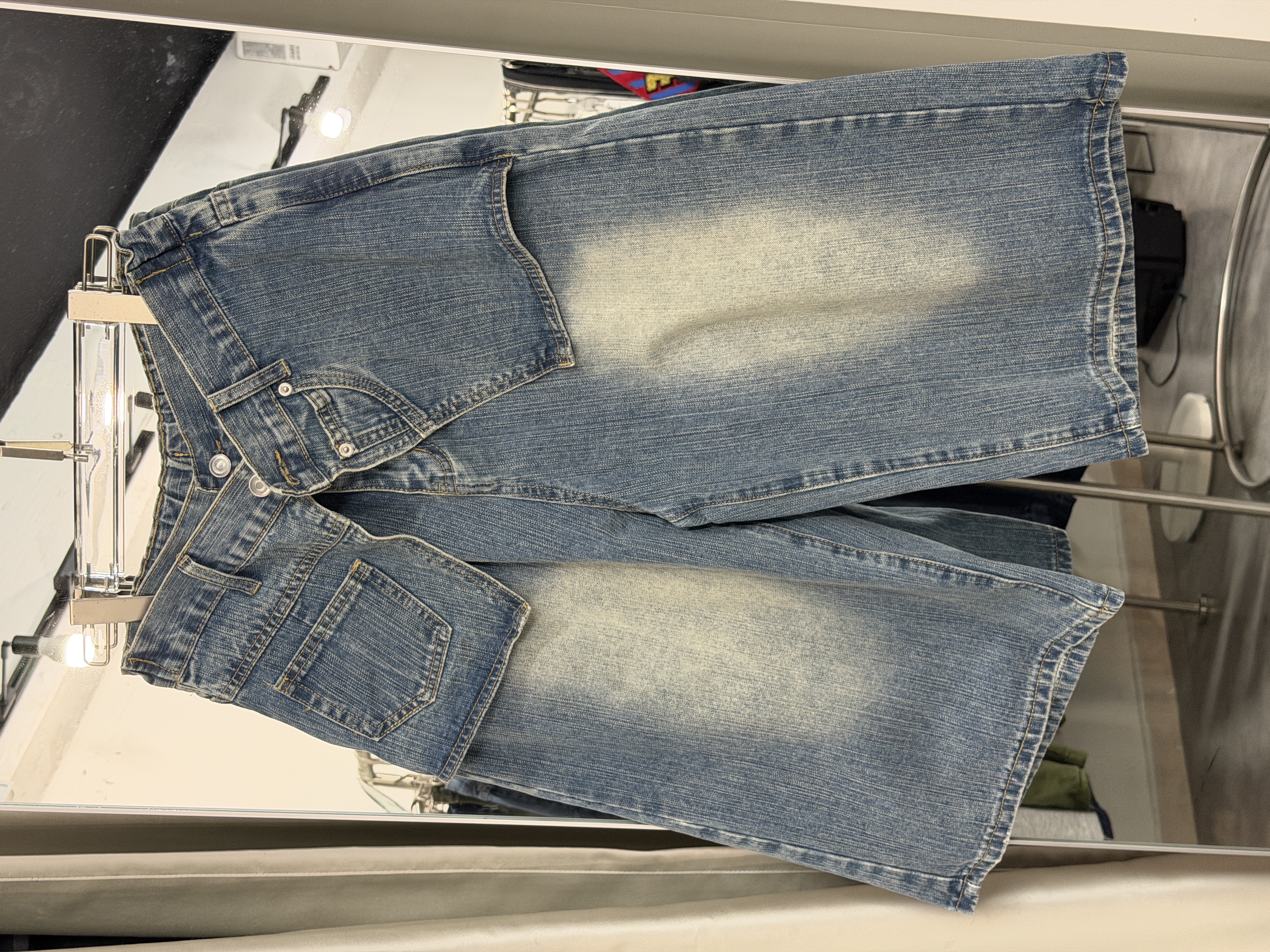 假腰頭牛仔短褲