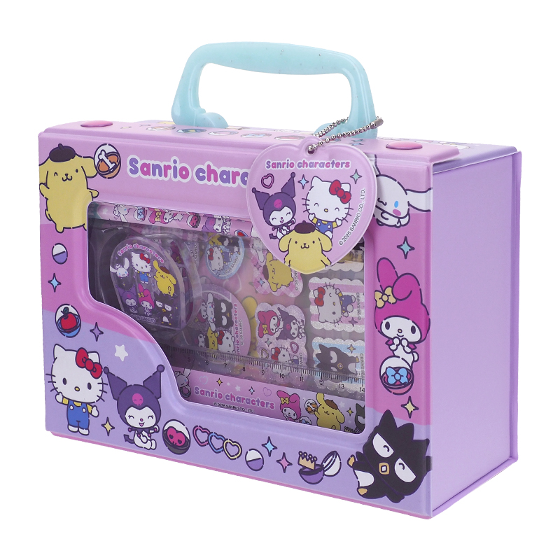 Mix Characters Stationery Set w/ Storage Box 手挽盒文具套裝