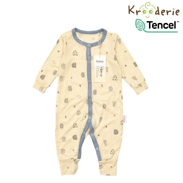 Krooderie TENCEL Long Sleeve Baby Romper Sleepwear Bodysuit Jumpsuit
