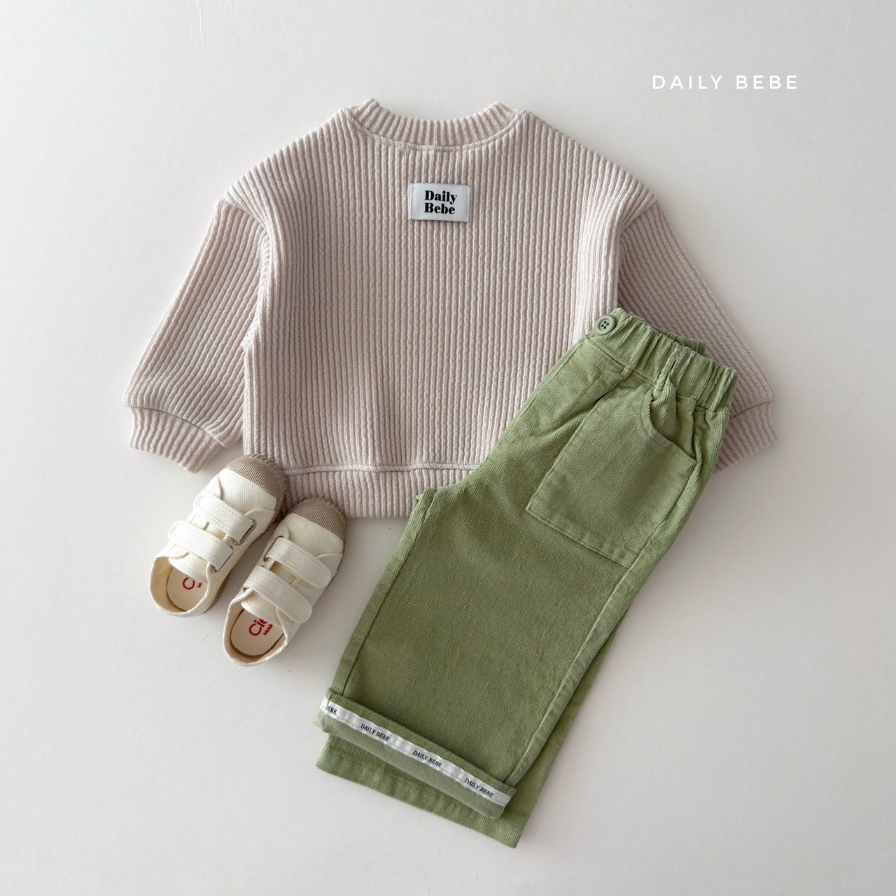 Dailybebe | Chunky Ribbed Sweatshirt