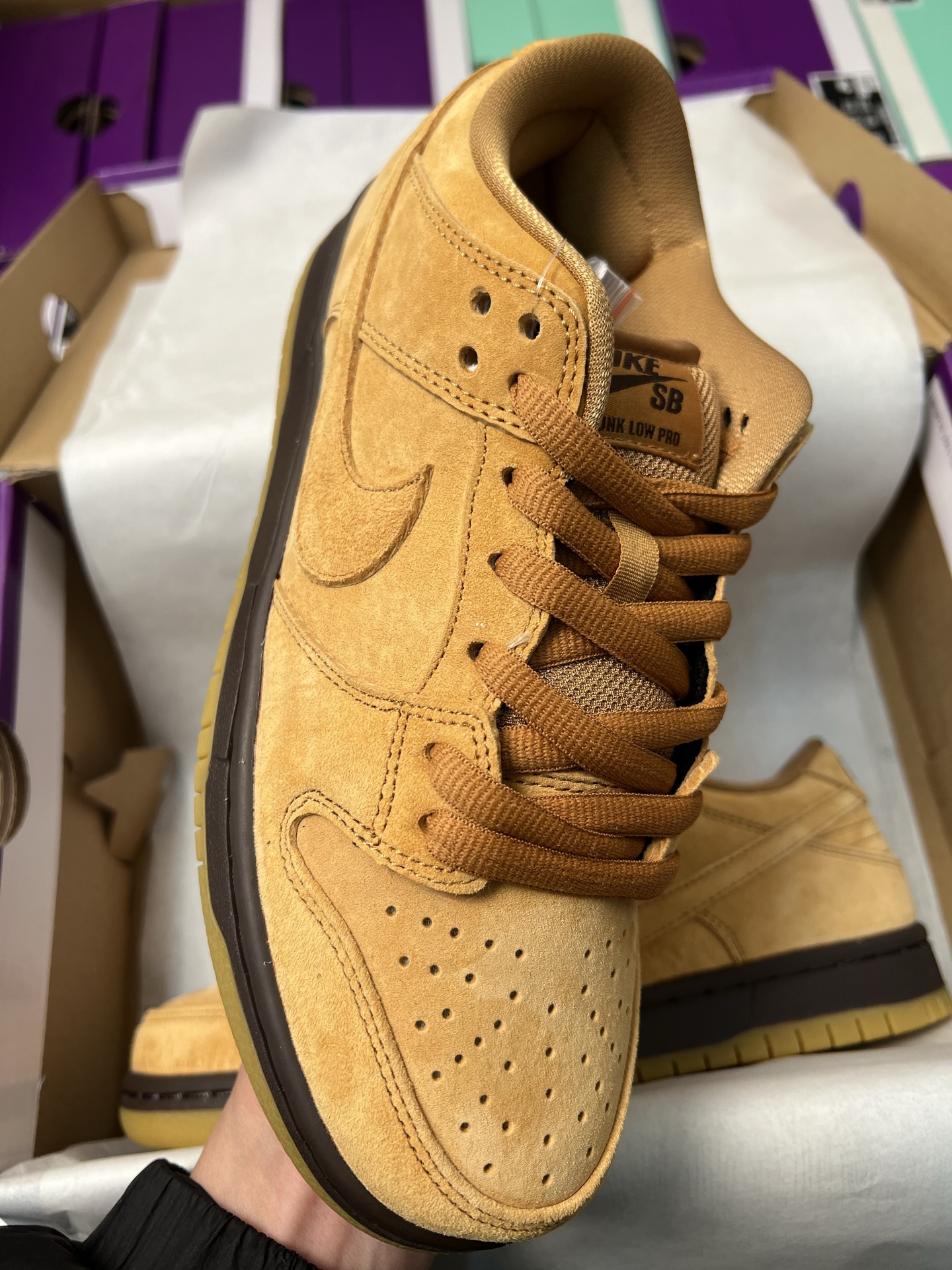 Dunk Low Wheat Mocha On Feet THEM BRICKS ARE ?Nike SB Dunk Low Pro 