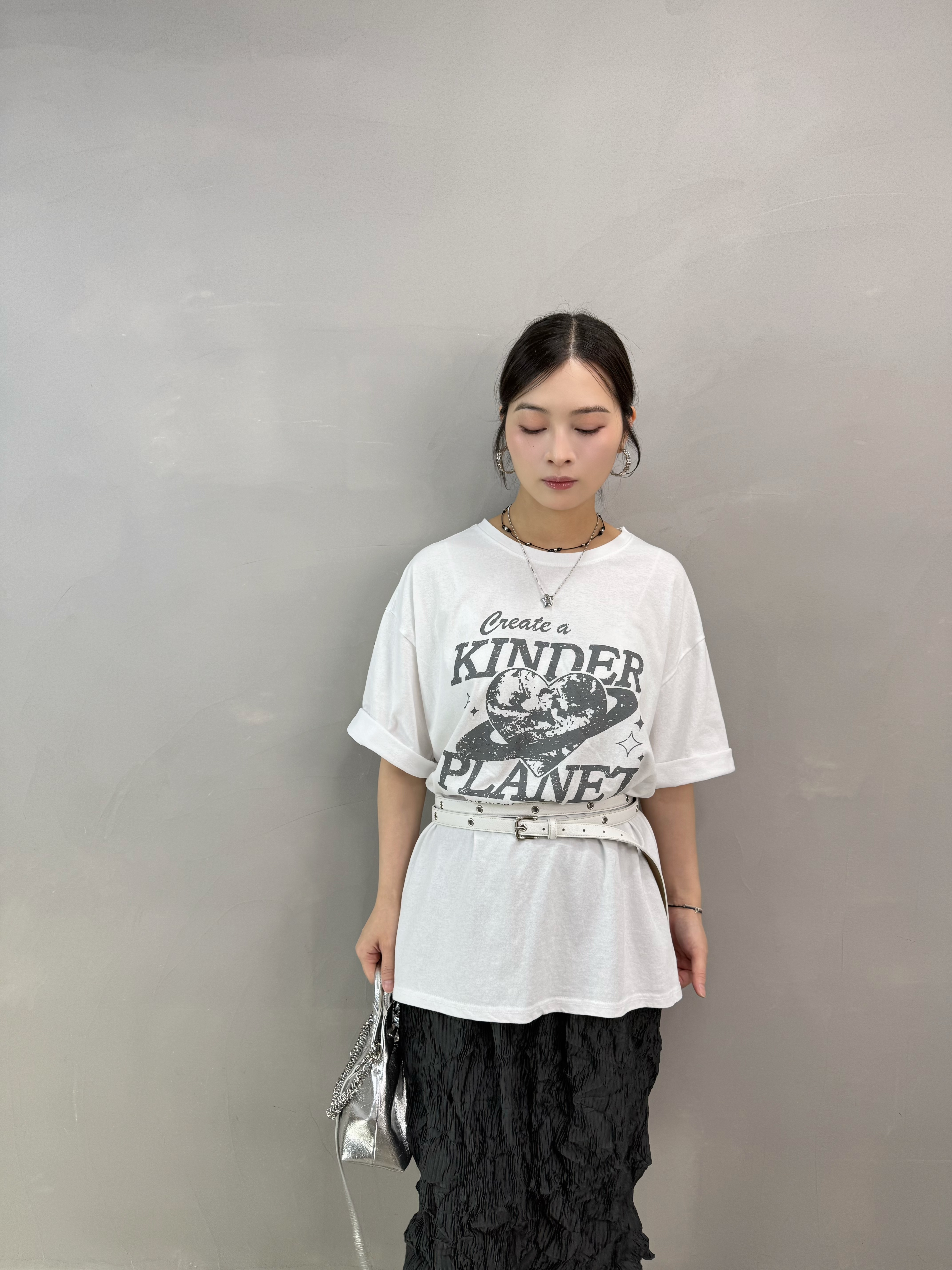 V66 心心星球Print Tee