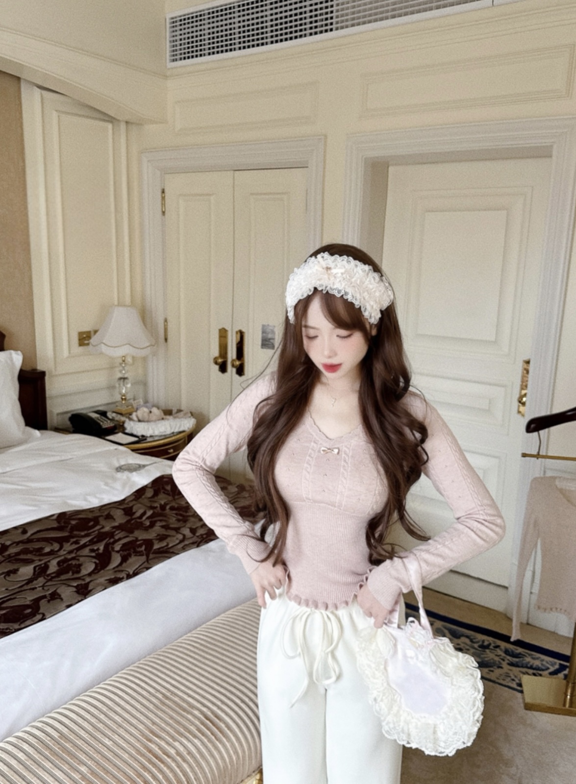 4400 法式针织上衣