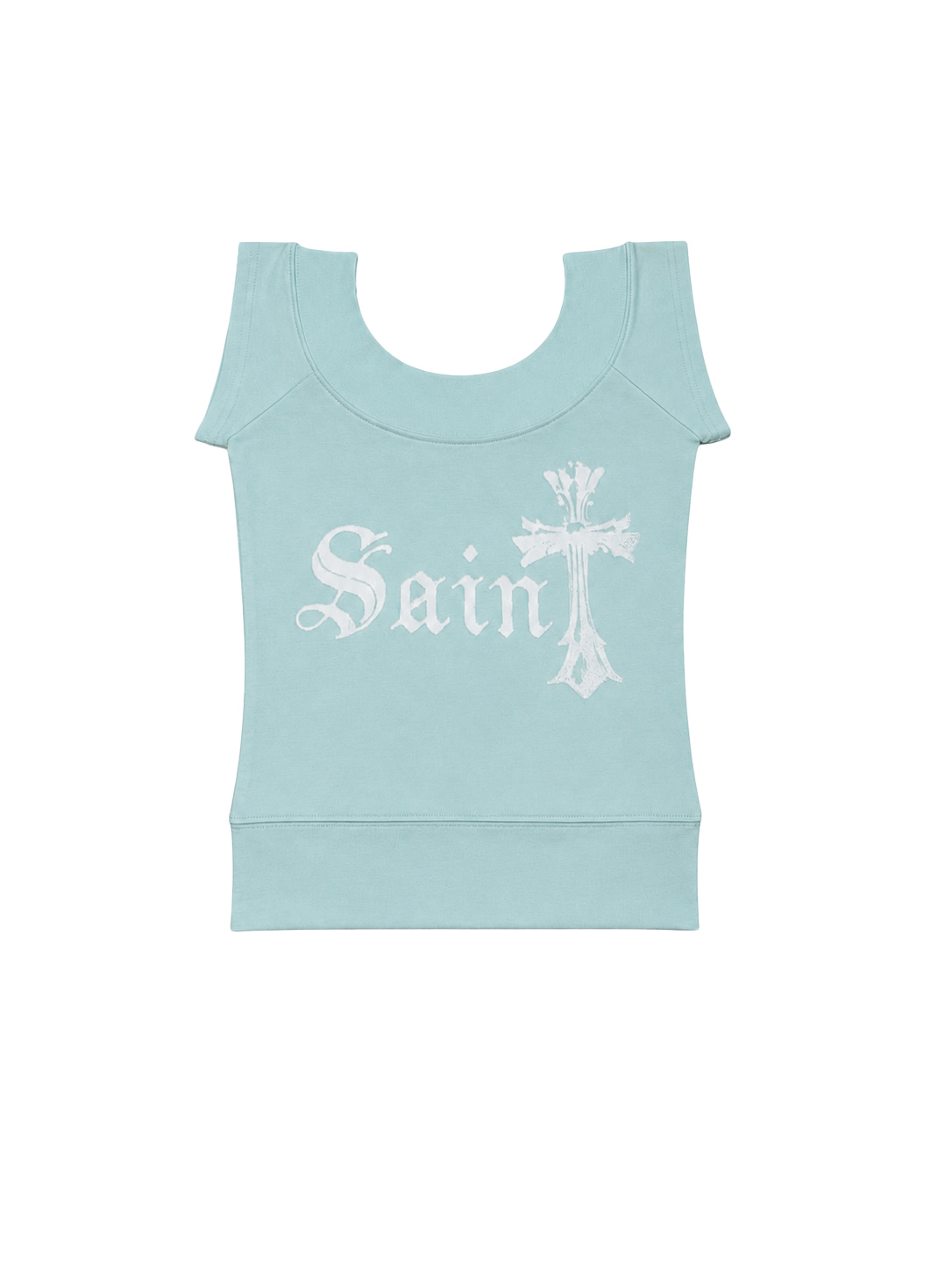 Gothic Graphic Boat Neck Short Sleeve Top