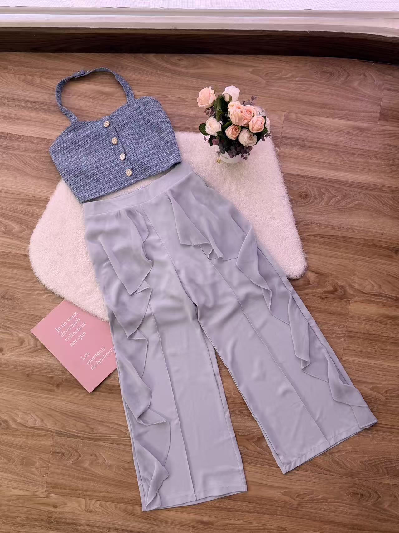 Claudia Ruffle Pant