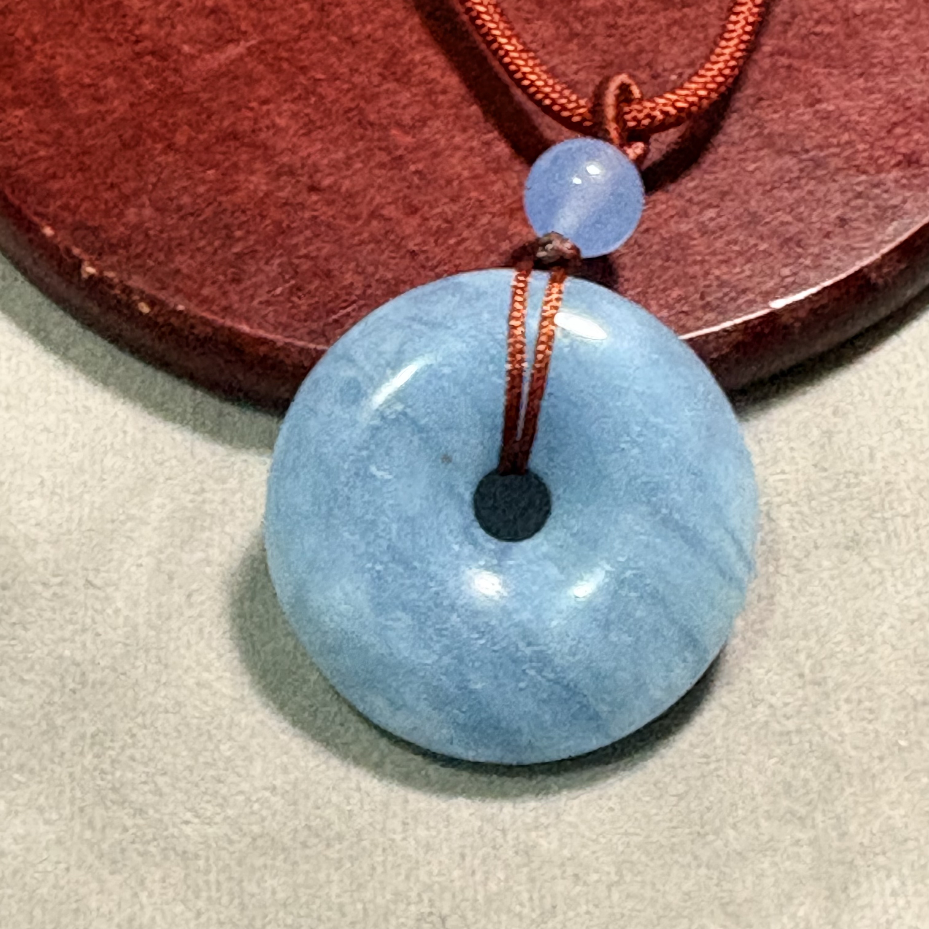 海藍寶平安扣 No.19-126規格：直徑：32.5cm 重：16.8g