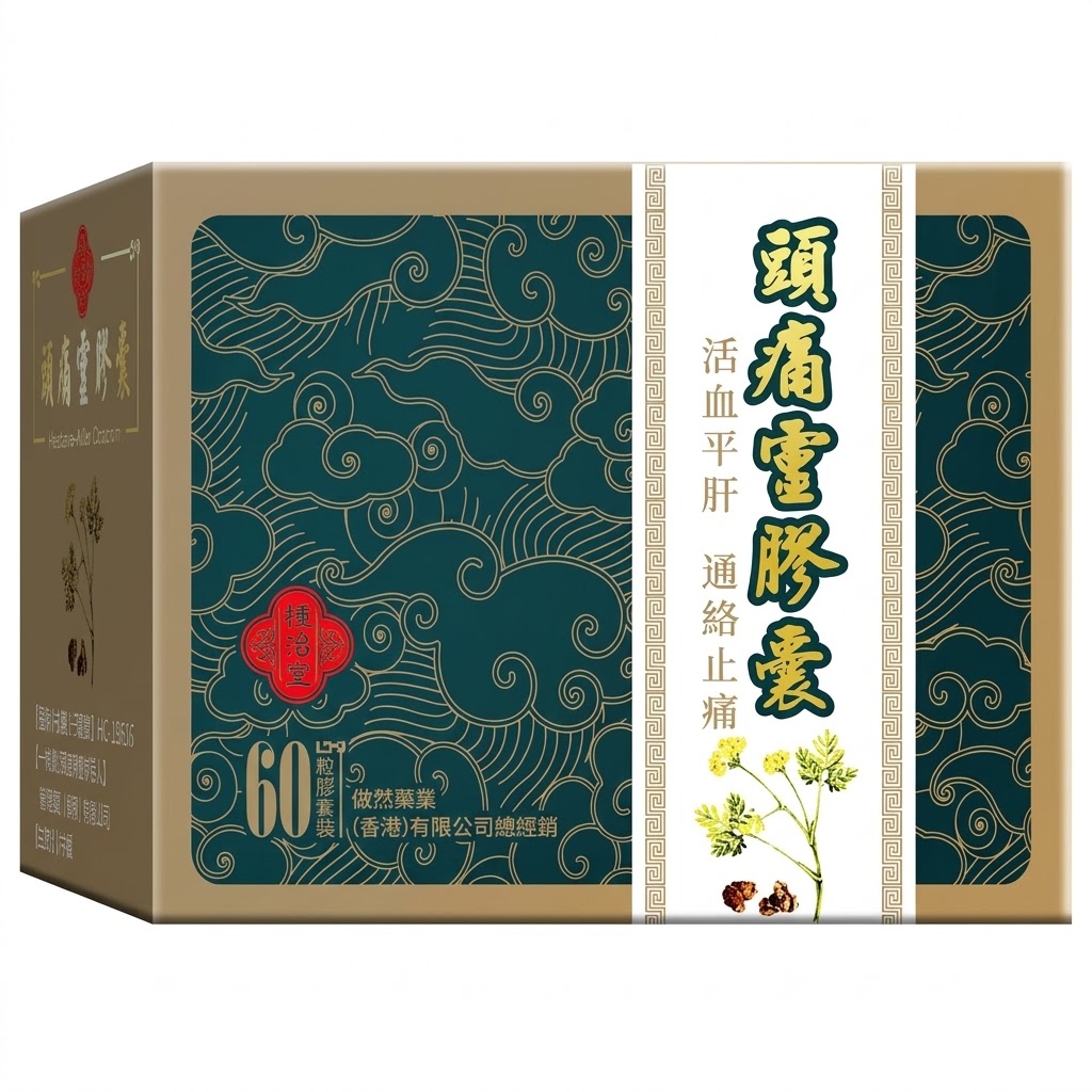 種福堂頭痛靈膠囊60粒