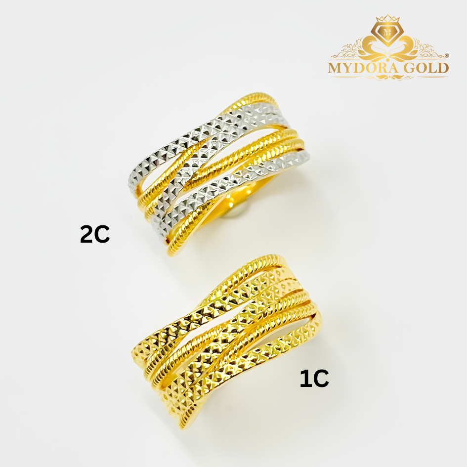 MYDORA Cincin Silang Signature 6 Layer (5G) l EMAS 916/22K