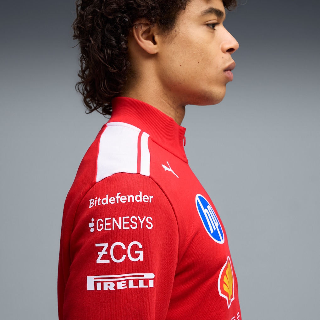 F1 Scuderia Ferrari 法拉利車隊 2026 官方Team T7 1/2 拉鍊運動上衣 701238728