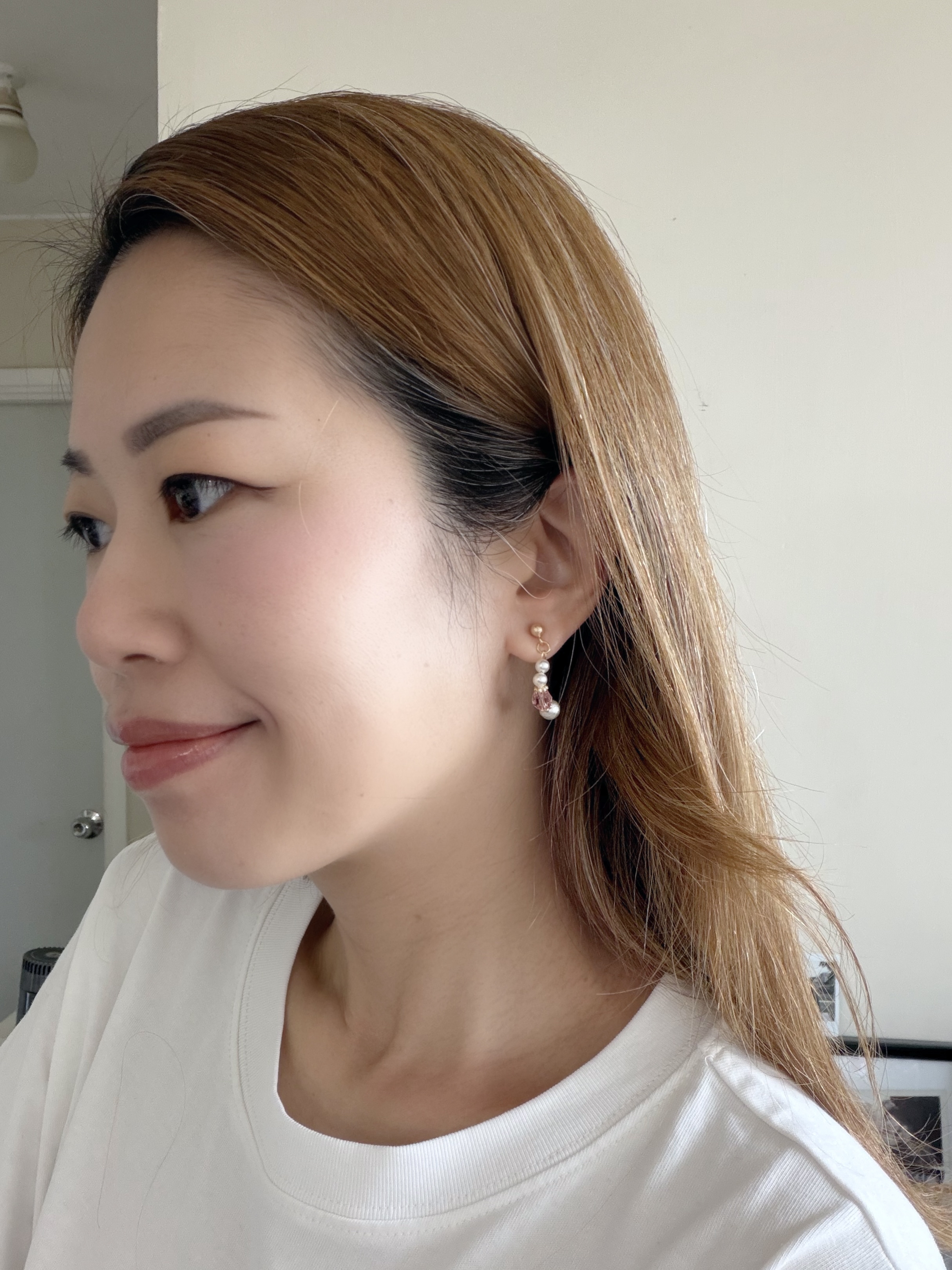 Curled Pearl 日本棉花珍珠耳環 MINI款