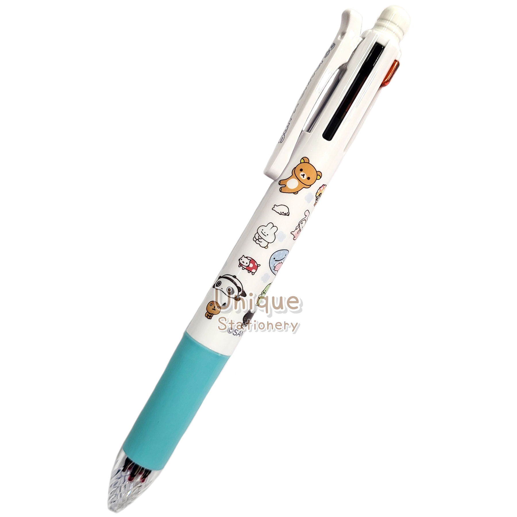 現貨｜San-X 家族 鬆弛熊 角落生物 鯨鯊先生 日本製 Zebra SARASA multi 4+1 多功能5用筆 4色啫喱筆+鉛芯筆 (PR16101)
