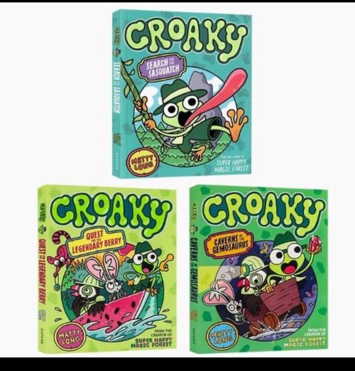 Oxford 正版《青蛙Croaky冒險初章書》套裝 來自🇬🇧英國非常受歡迎的童書作家！ 獲英國2024年最受兒童喜愛的主題書籍  ✅非常厚3冊書！單冊120頁左右！
