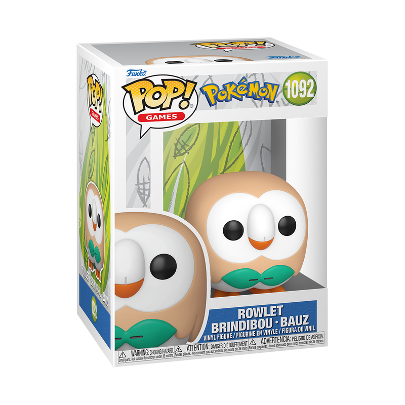 📦訂購 英國代購 Funko POP! Pokemon Rowlet Figure 寵物小精靈 木木梟 模型