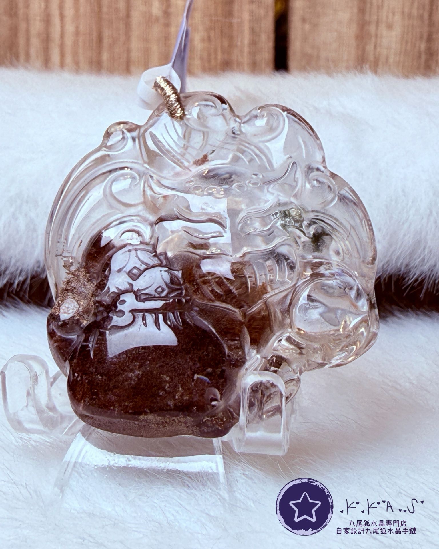 K00112 幽靈 錢袋狐 - 吊墜/手牌兩用款