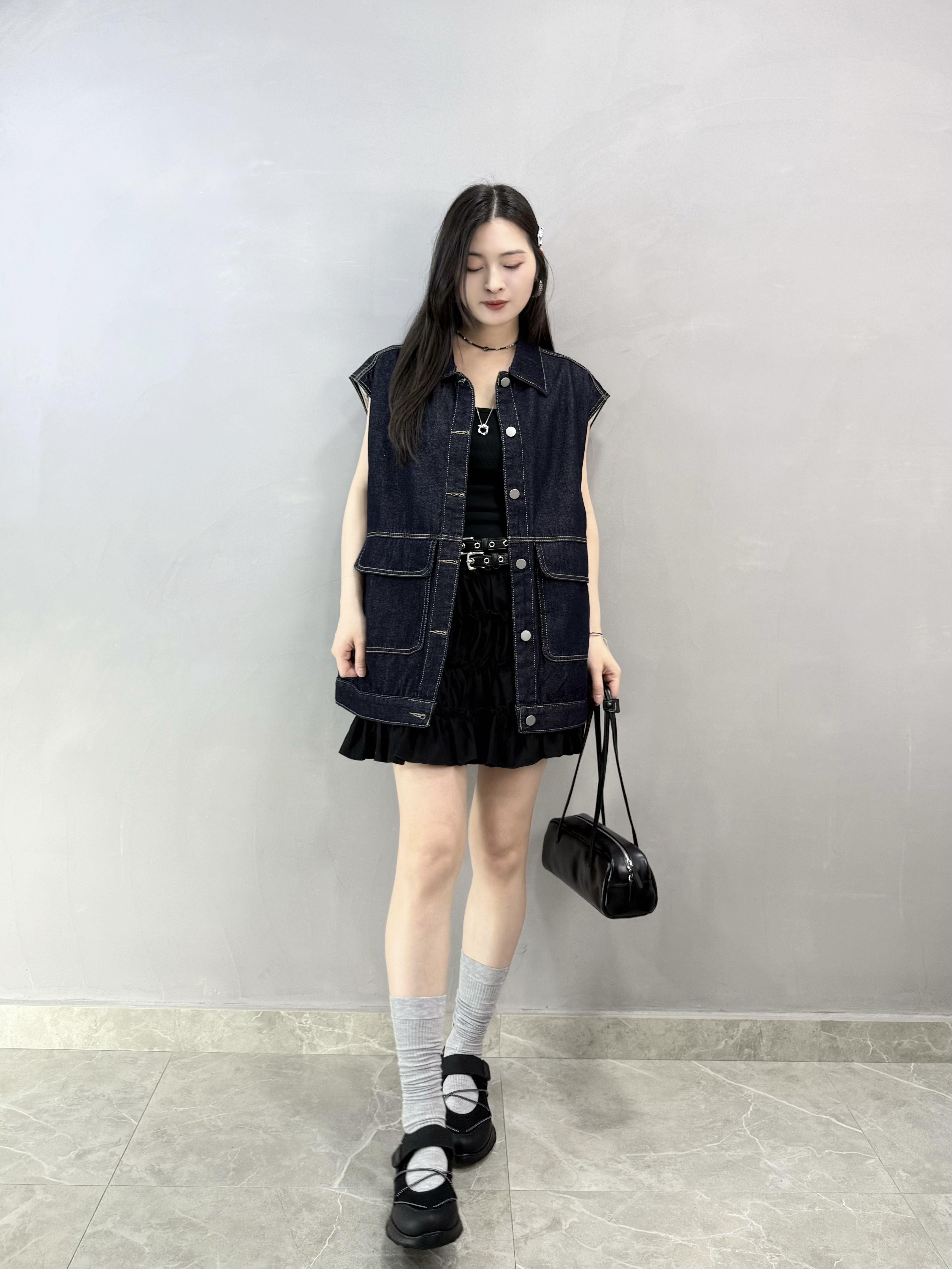 K60 背心拼ruffle Ops