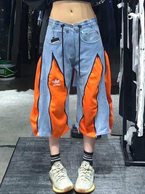  Vintage jeans Remake 7分褲#0310