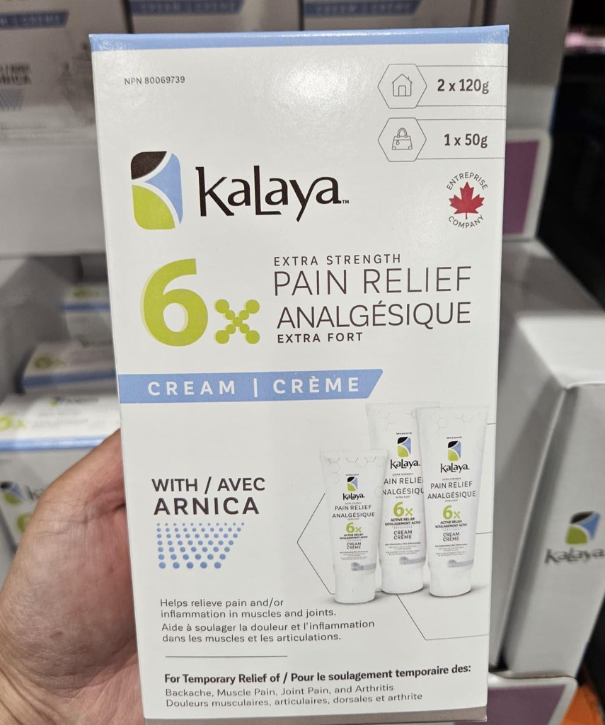 加拿⼤ Kalaya 強效⽌痛膏 120g x 2 + 50g)