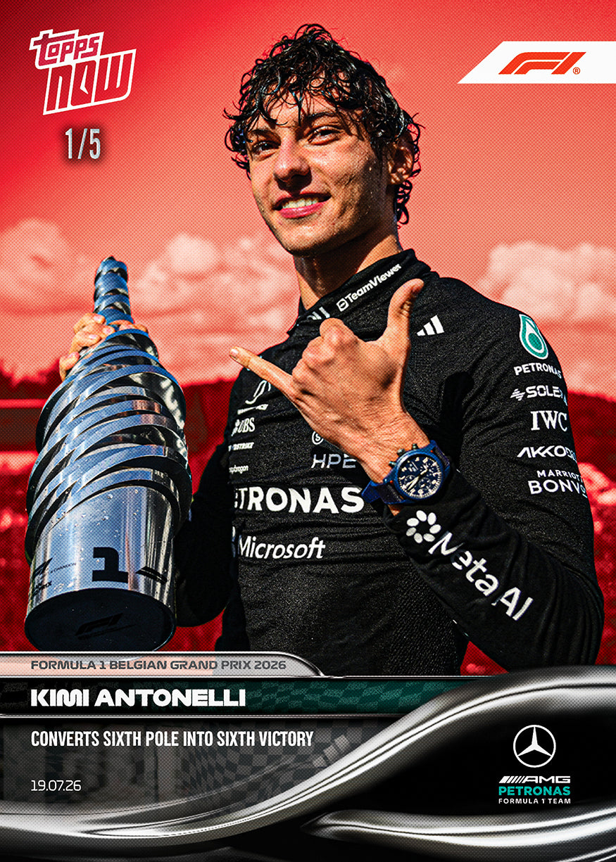 Kimi Antonelli - 2026 F1 Topps Now #48 Belgian GP 贏車卡【團購】