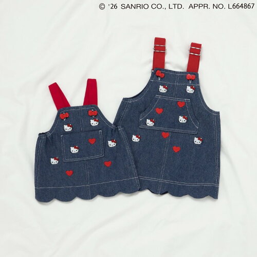 🆕【⭐訂購⭐】 🇯🇵日本直送🌀#Kitty 刺繡 扇形裙擺 吊帶裙🌀[ELBA-0200][260310]