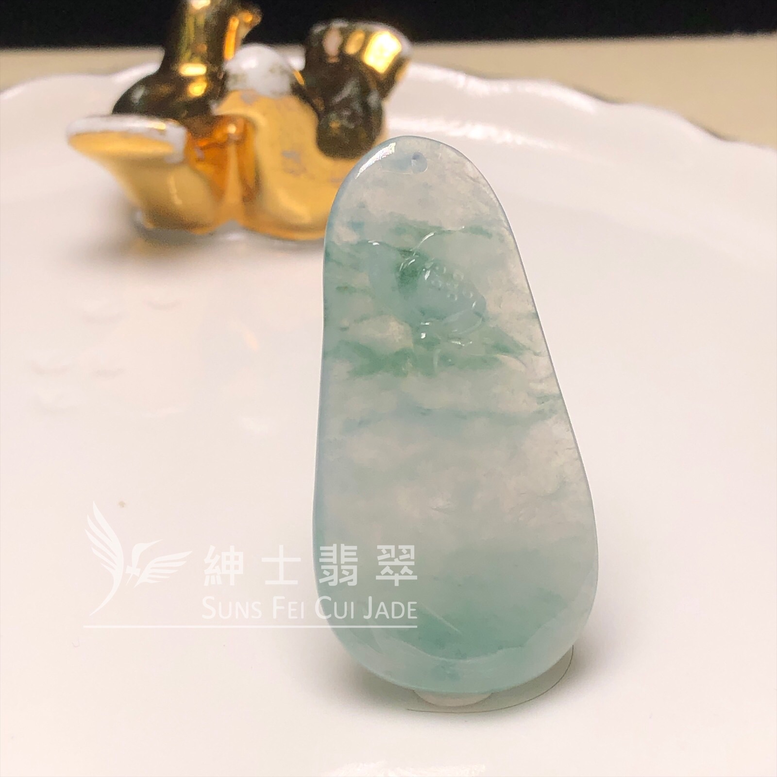 YK00461 冰飄花蓮花吊墜