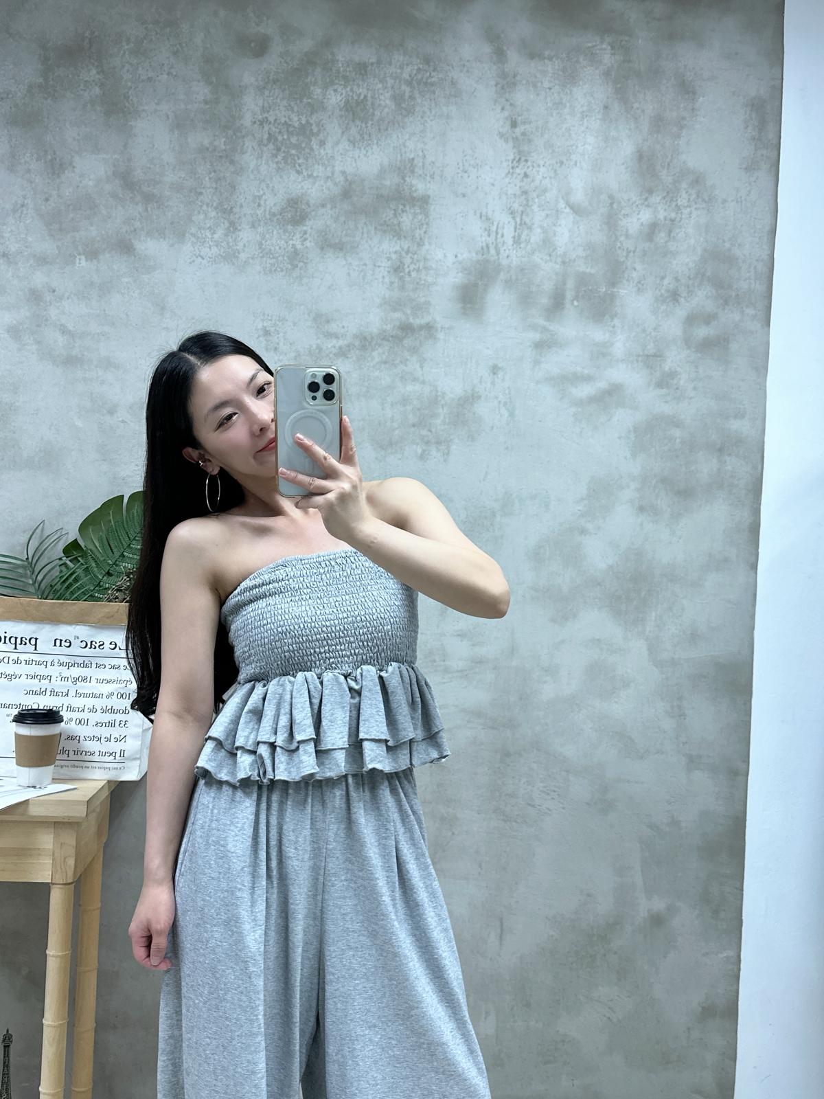 L30 ruffle top+ 休閑褲