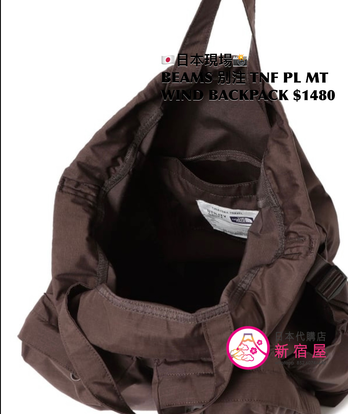 BEAMS 別注 THE NORTH FACE PURPLE LABEL MOUNTAIN WIND BACKPACK