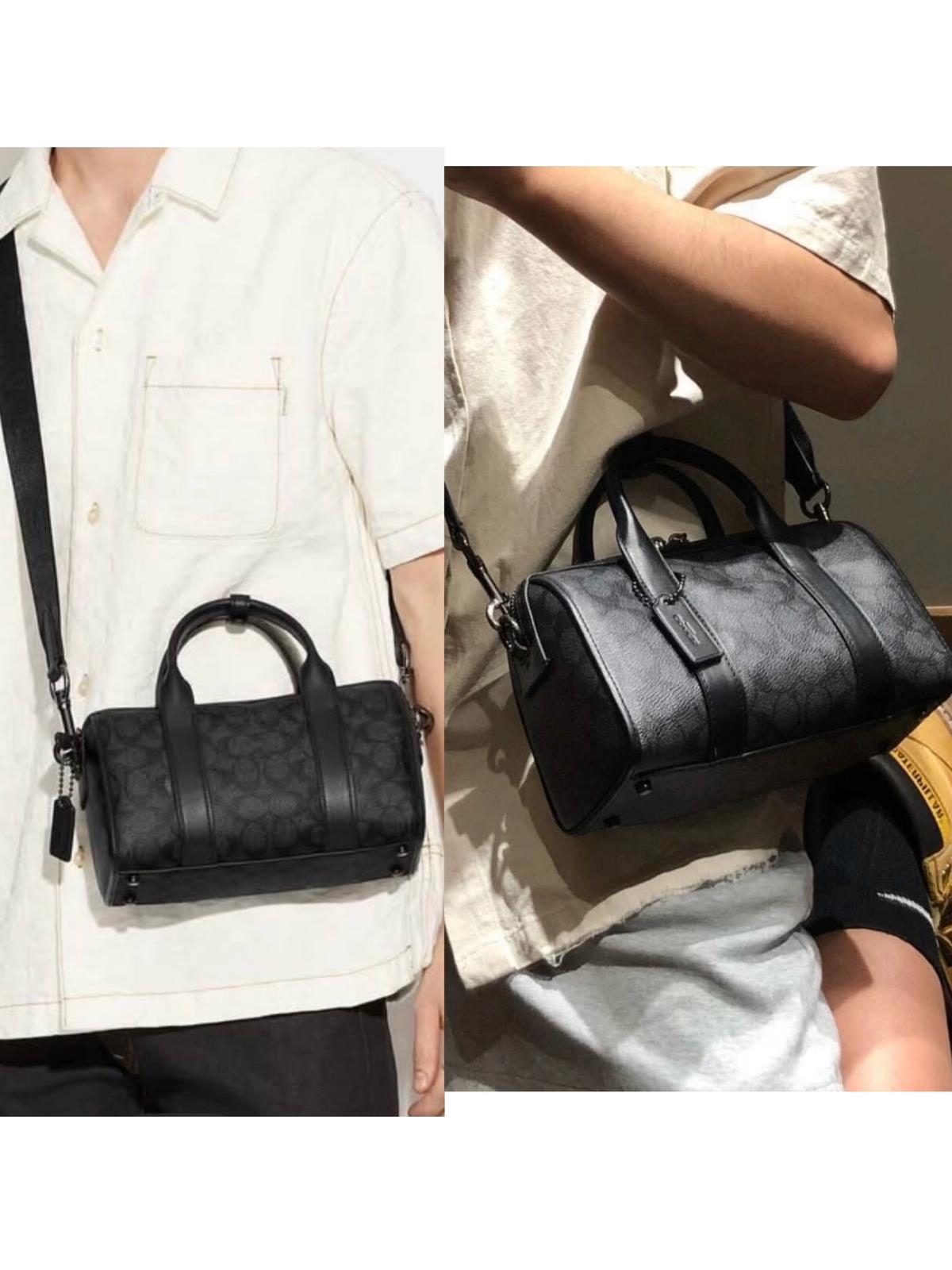 Coach Gotham Duffle 24 in Signature Boston bag 100%Authentic ,98%new ✅Dust bag