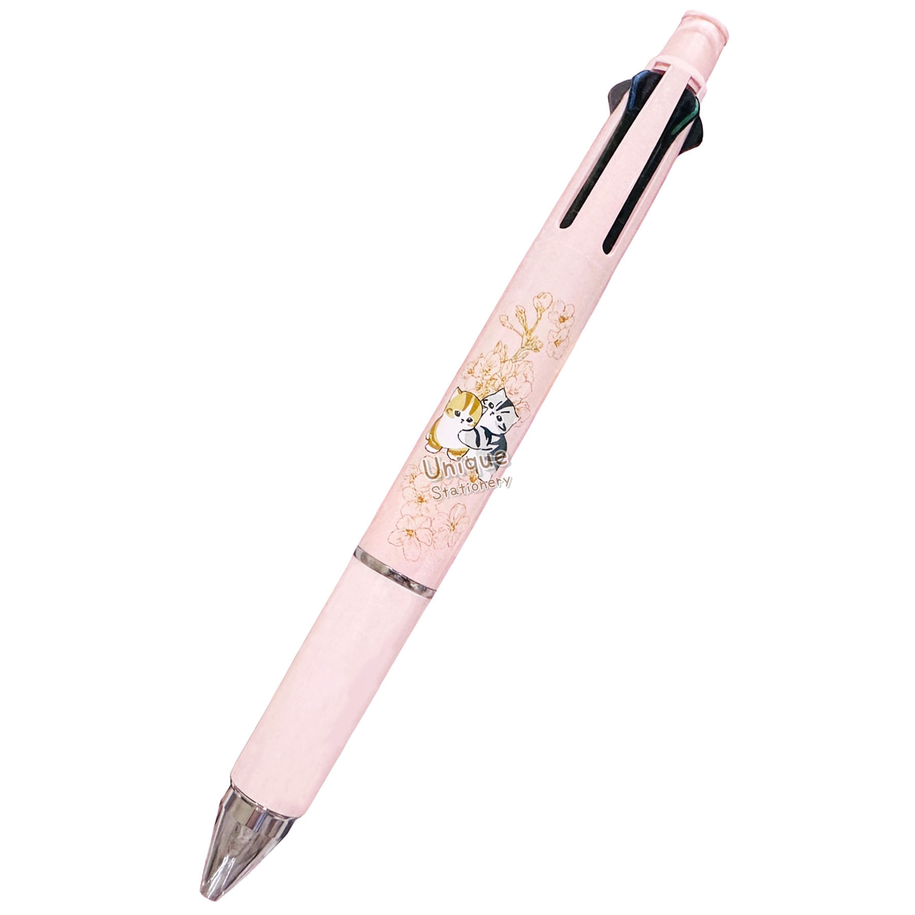 現貨｜mofusand x 日比谷花壇 鯊魚貓 日本製 uni Jetstream 4&1 多功能 5用筆 0.38mm 4色原子筆 + 0.5mm 鉛芯筆 Spring (928827)