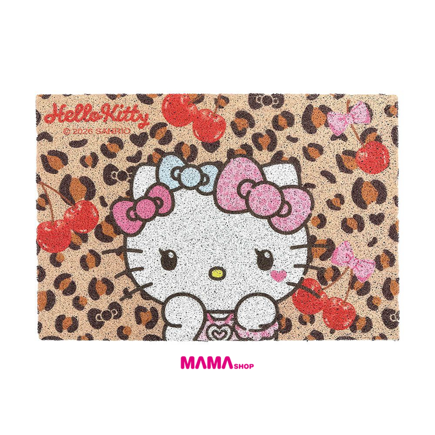 台灣直送Hello Kitty 豹紋刮泥地墊