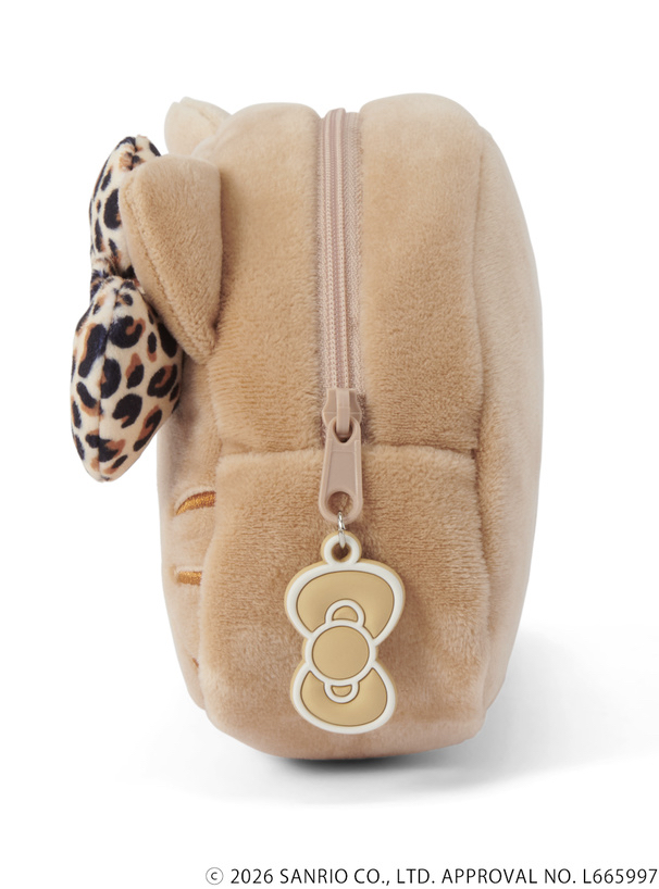 🎀【預訂】小麥色肌膚 Kitty x GRL 豹紋化妝包