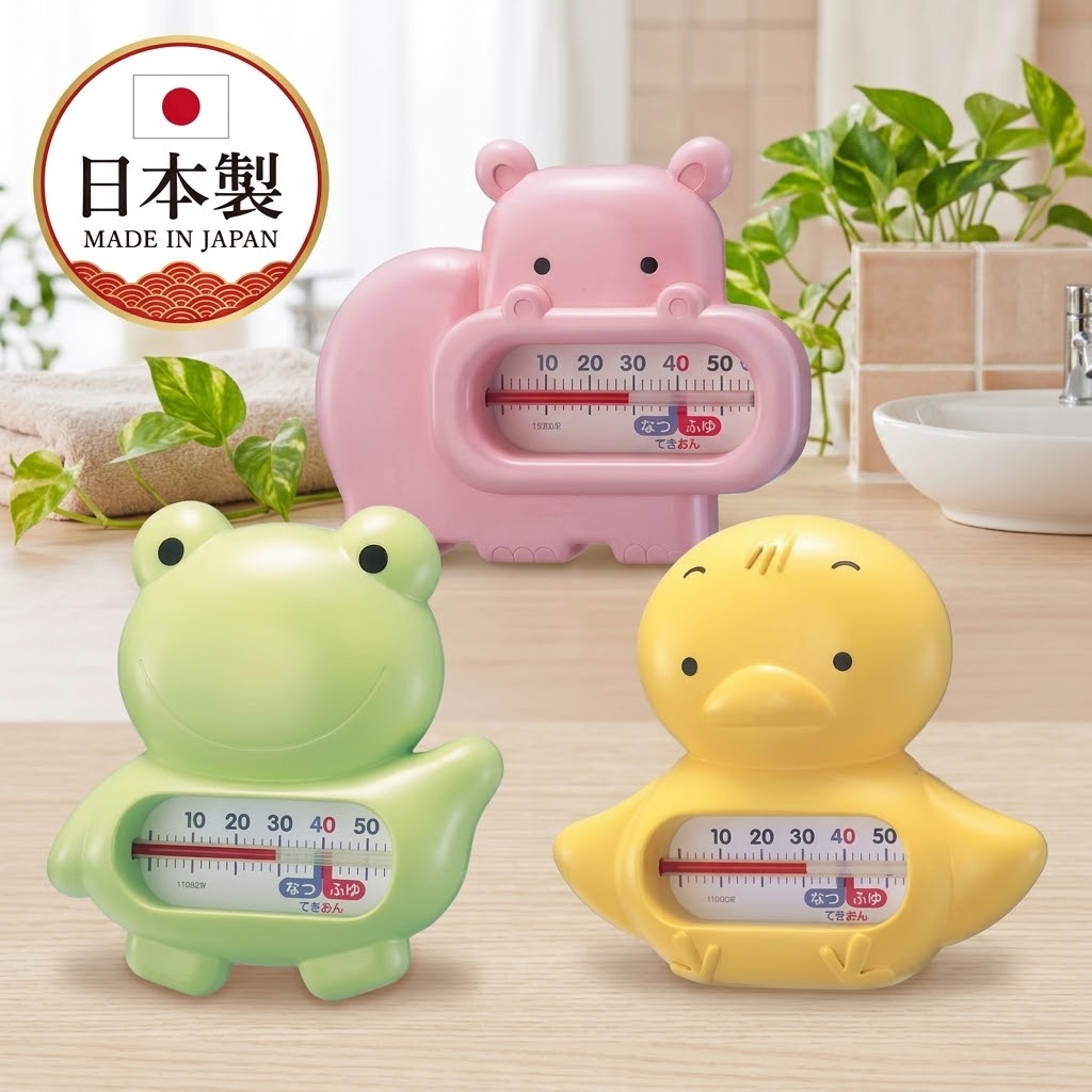 【現貨】🔥🔥【日本製《EMPEX》浮水造型嬰兒浴室水溫計】