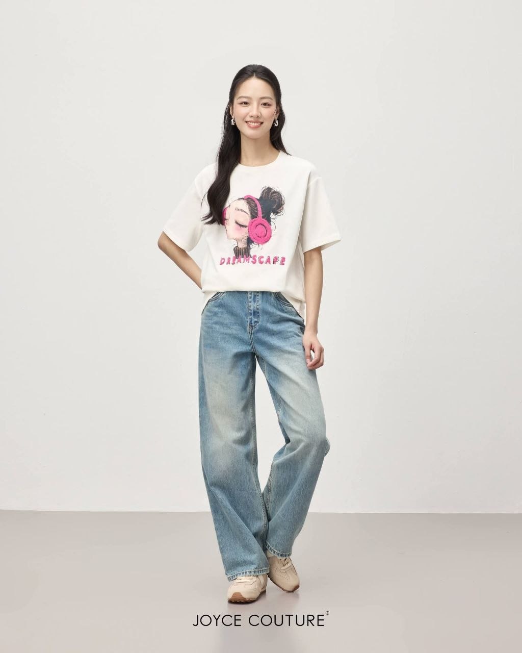 趣味印花Oversize上衣 T0072