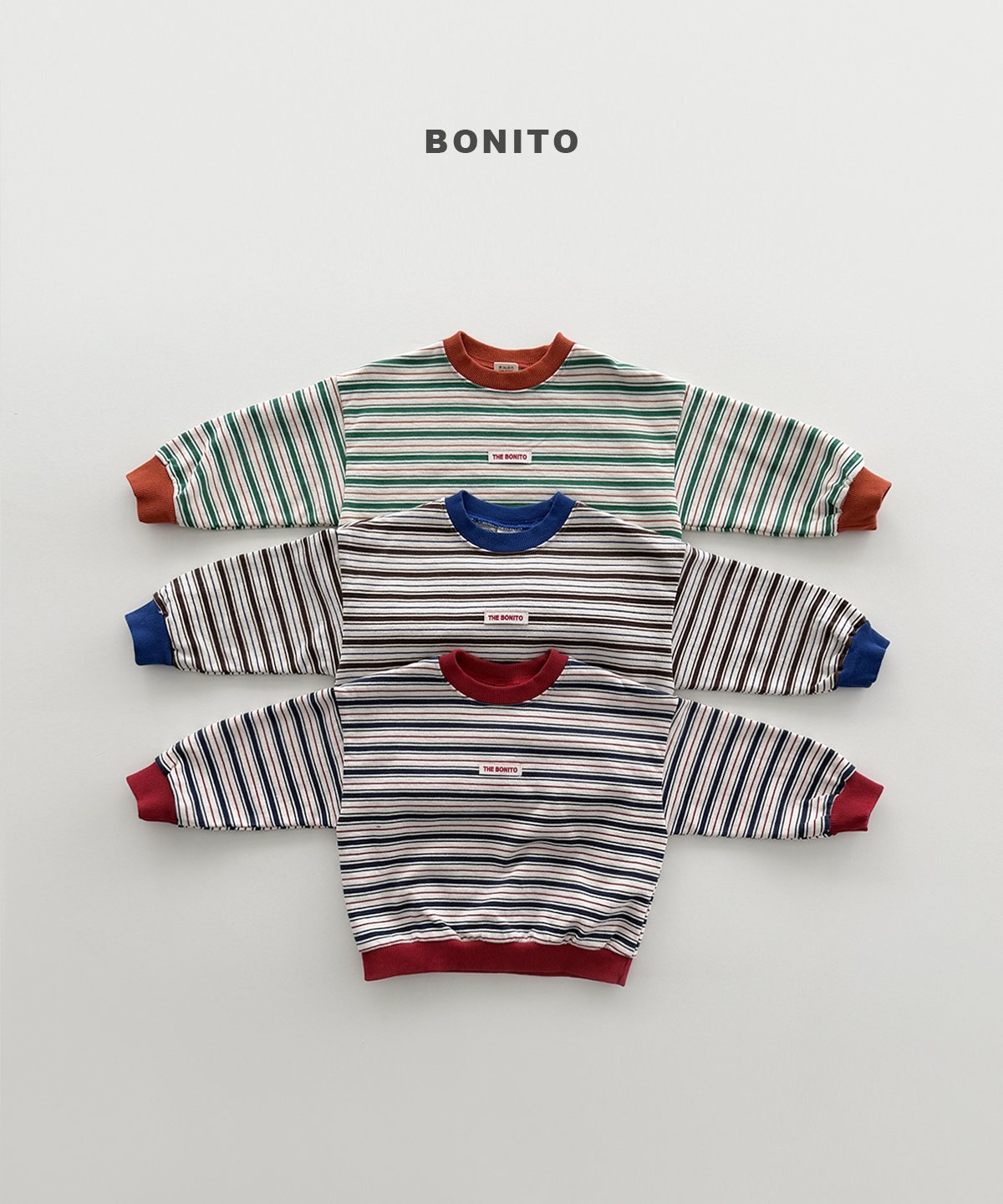 BONITO Peeling Stripe Sweatshirt