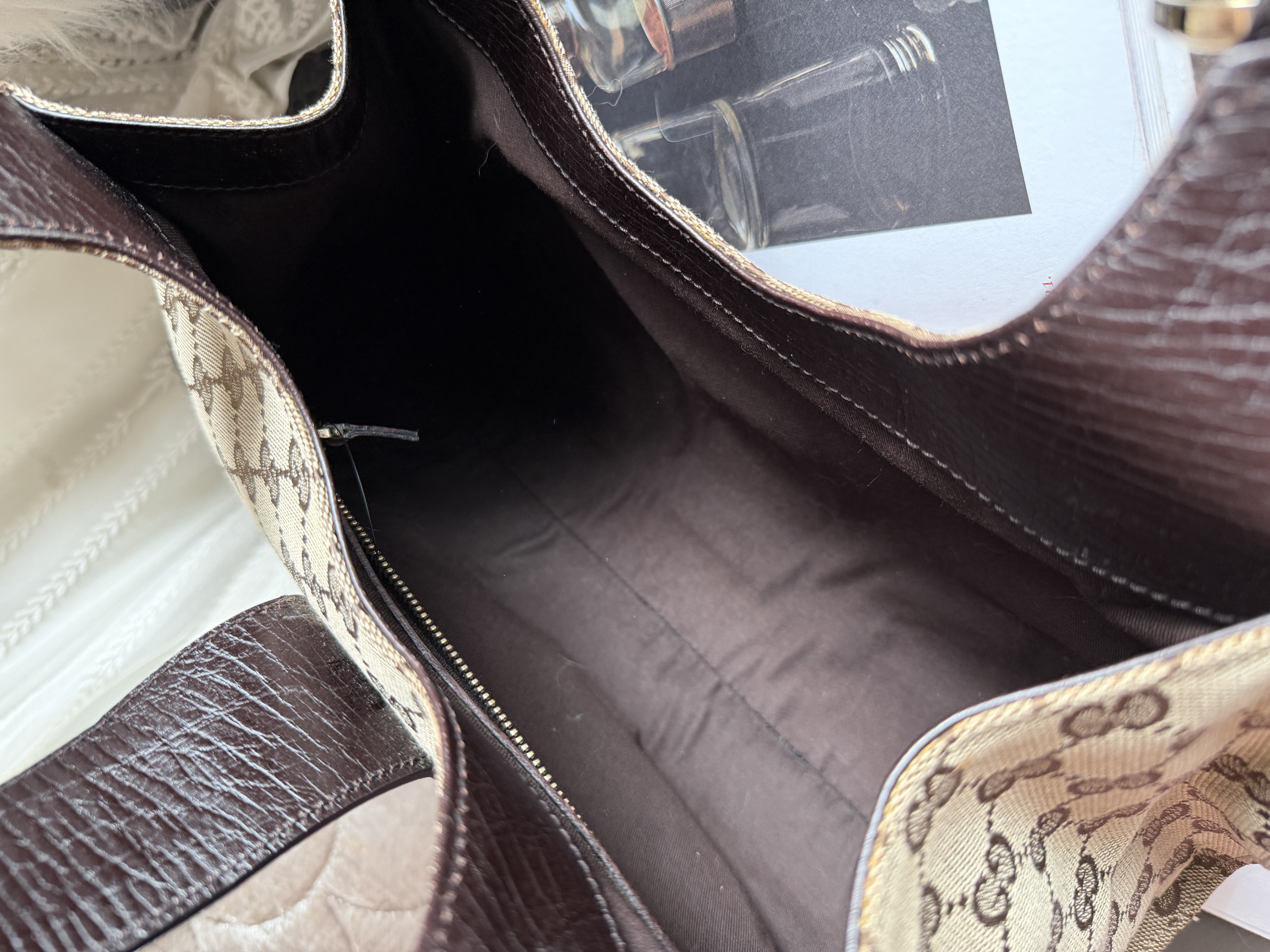 Vintage gucci jackie bag gold gg logo lock 