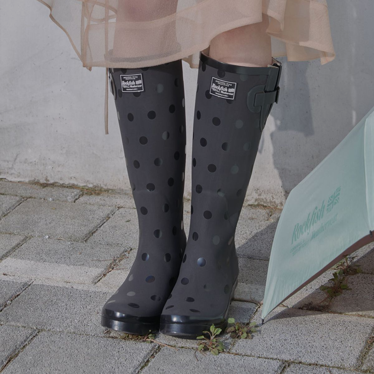 [Rockfish Weatherwear] ORIGINAL RAIN BOOTS LONG(DOT) (3種)