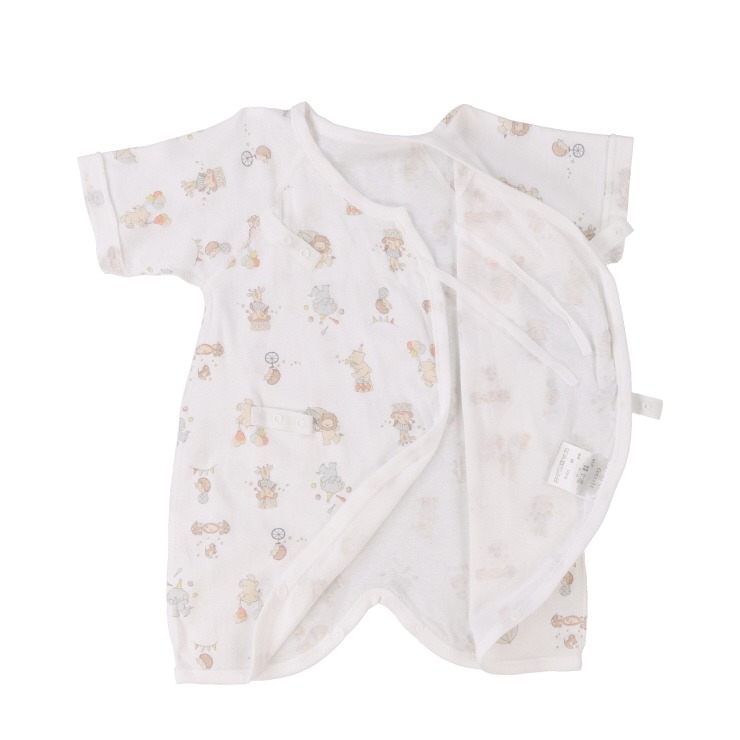 🇯🇵限量預訂 日本直送🇯🇵Cottoli日本製馬戲團動物玩具印花新生兒純棉打底五件套