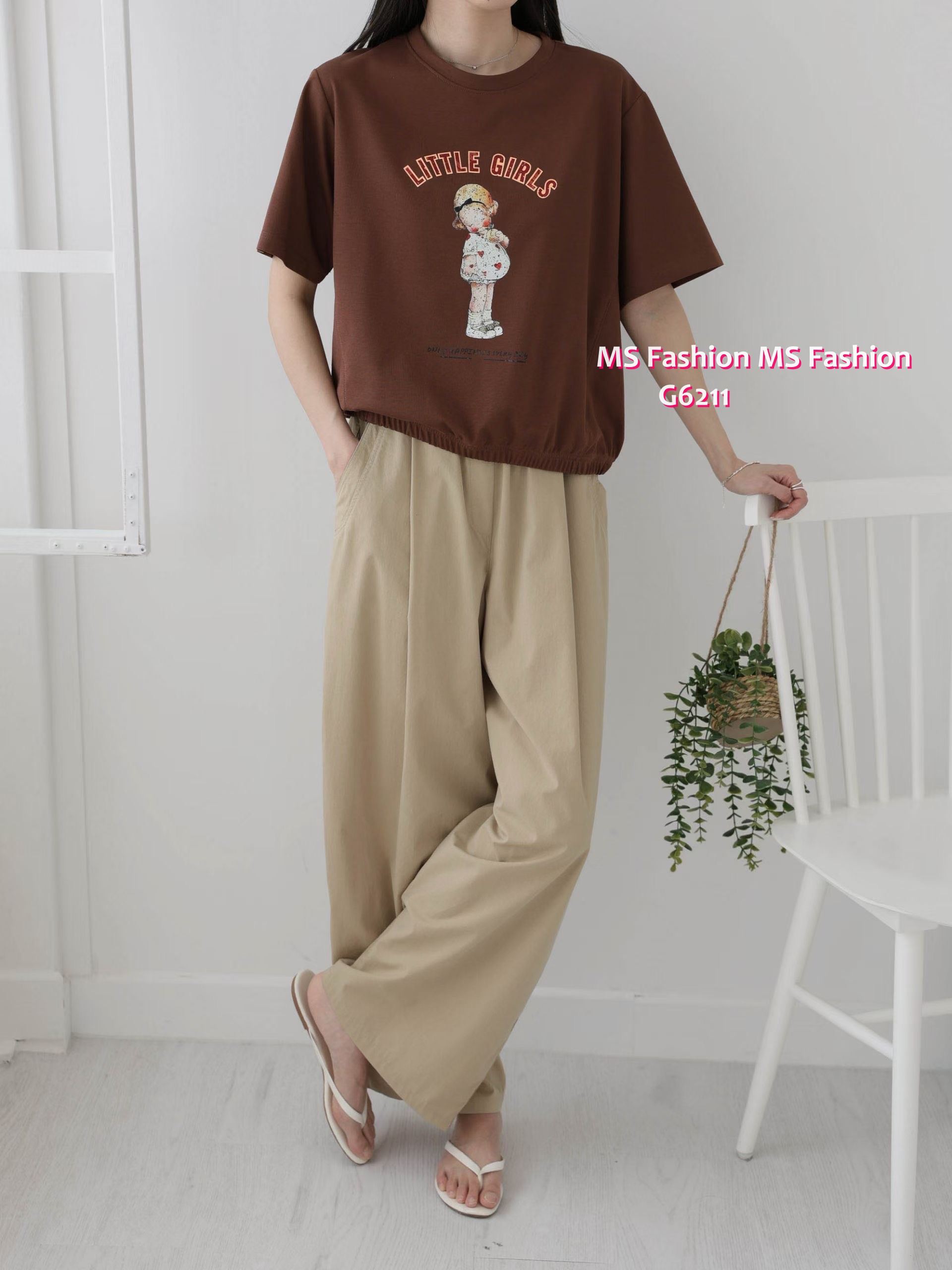 G6211 韓國🇰🇷可愛女仔圖案top