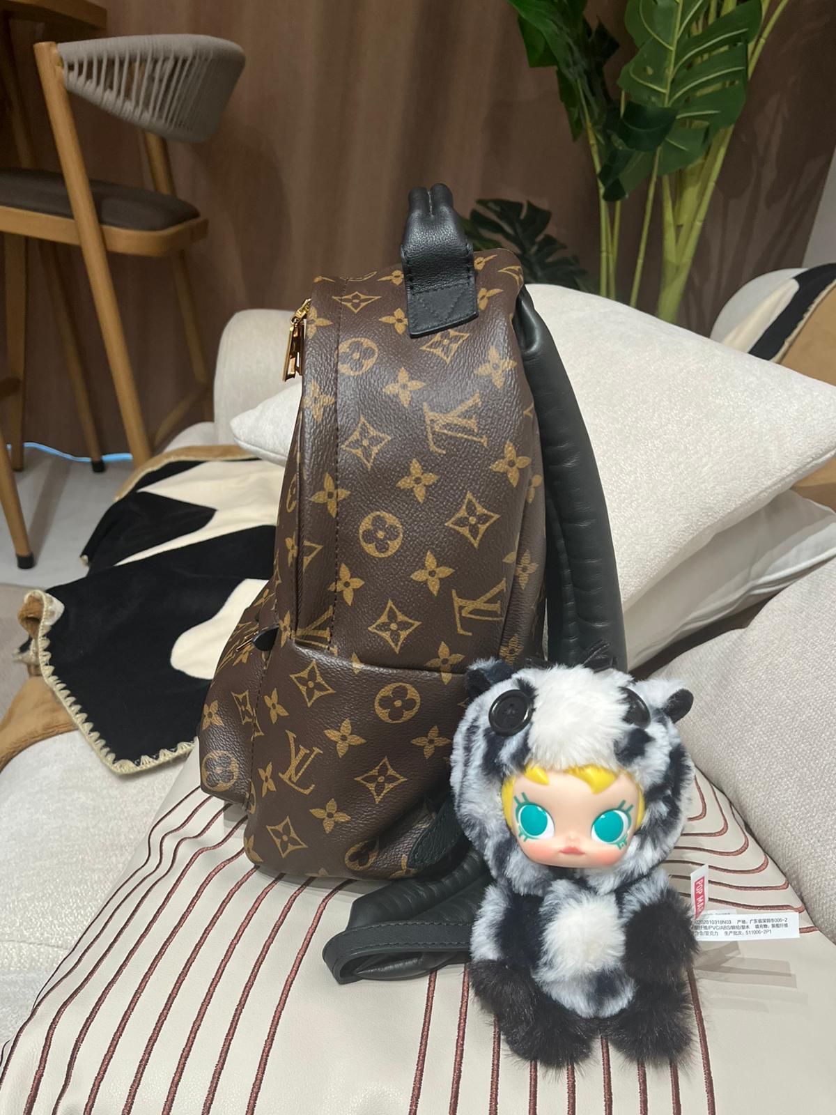 Lv backpack Palm Springs pm 100%Authentic,98%new ✅塵袋✅booklet