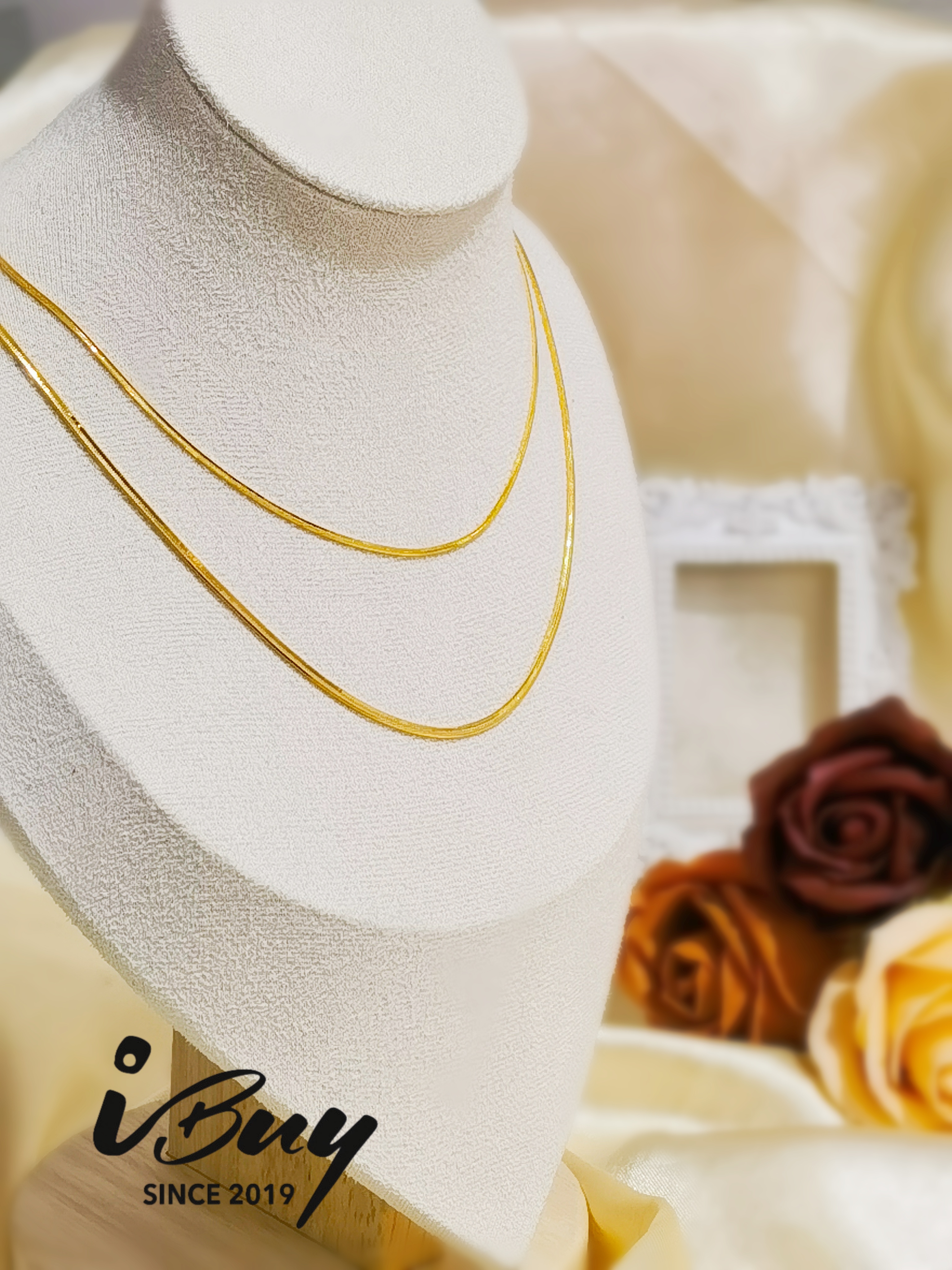 916 GOLD SNAKE BONE NECKLACE (040) 916 金 蛇骨项链(040)