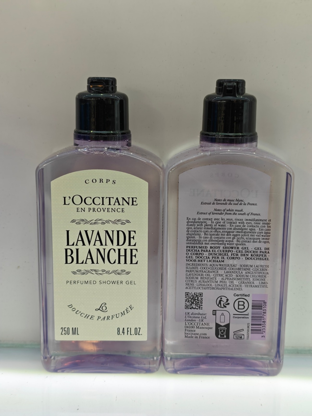 25年新款 🆕 Loccitane 歐舒丹 💜 白色薰衣草沐浴啫喱 250ml ❌專櫃$195/件❌