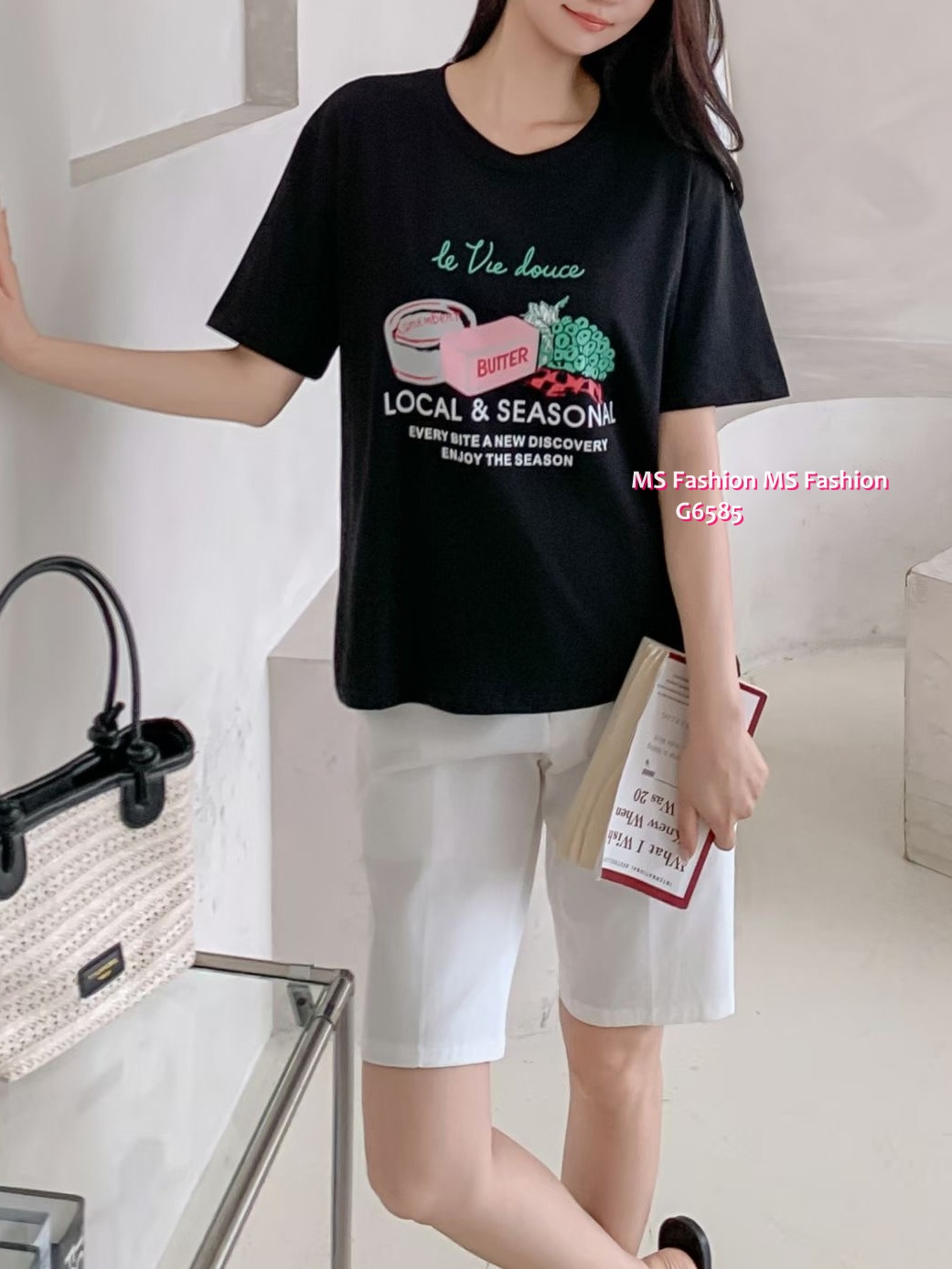 G6585 靚print tee仔