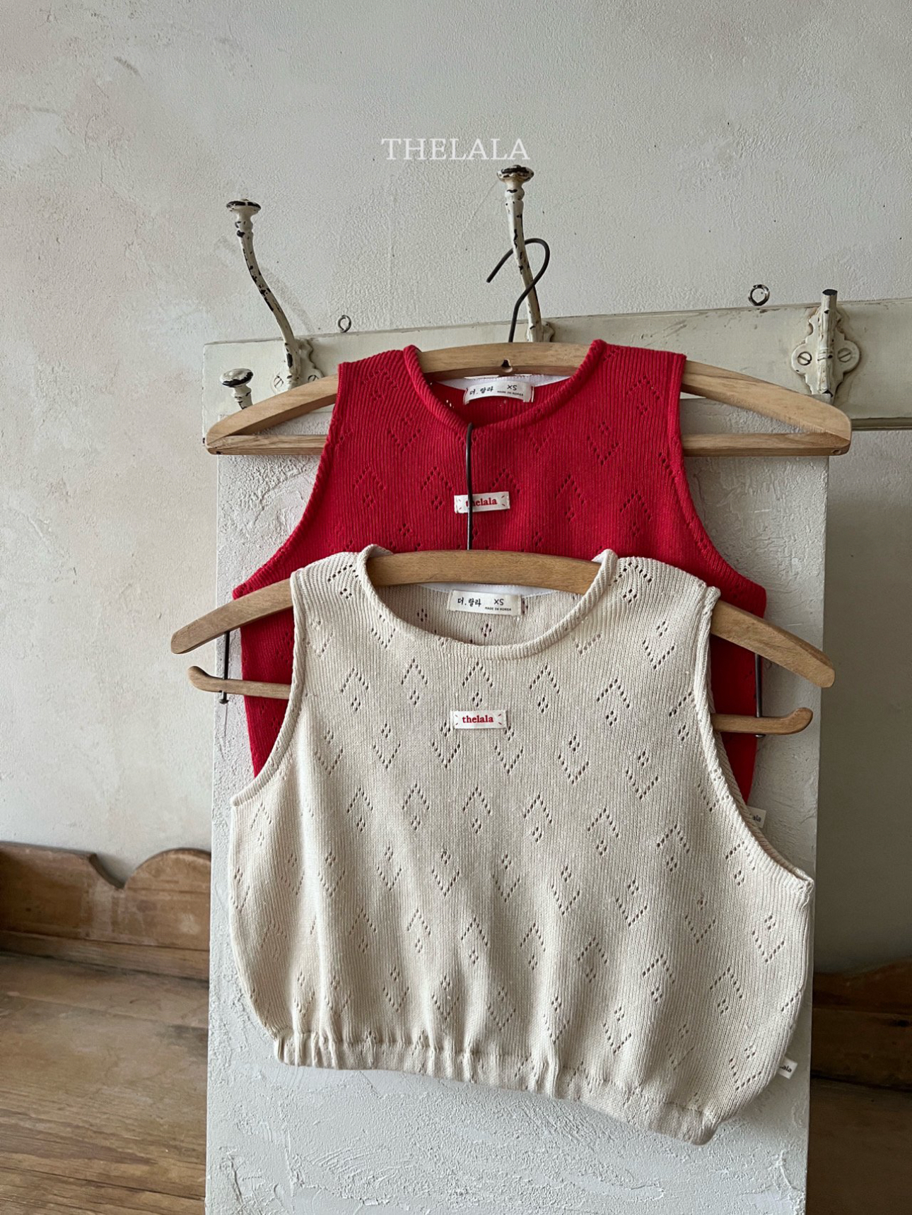 🌸預訂 韓國直送🌸🇰🇷THELALA兩色標籤通花背心胸衣