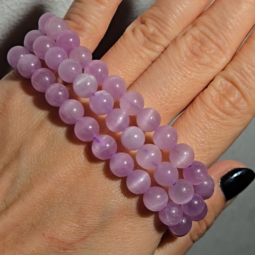 High-grade cat's eye kunzite bracelet - JW63