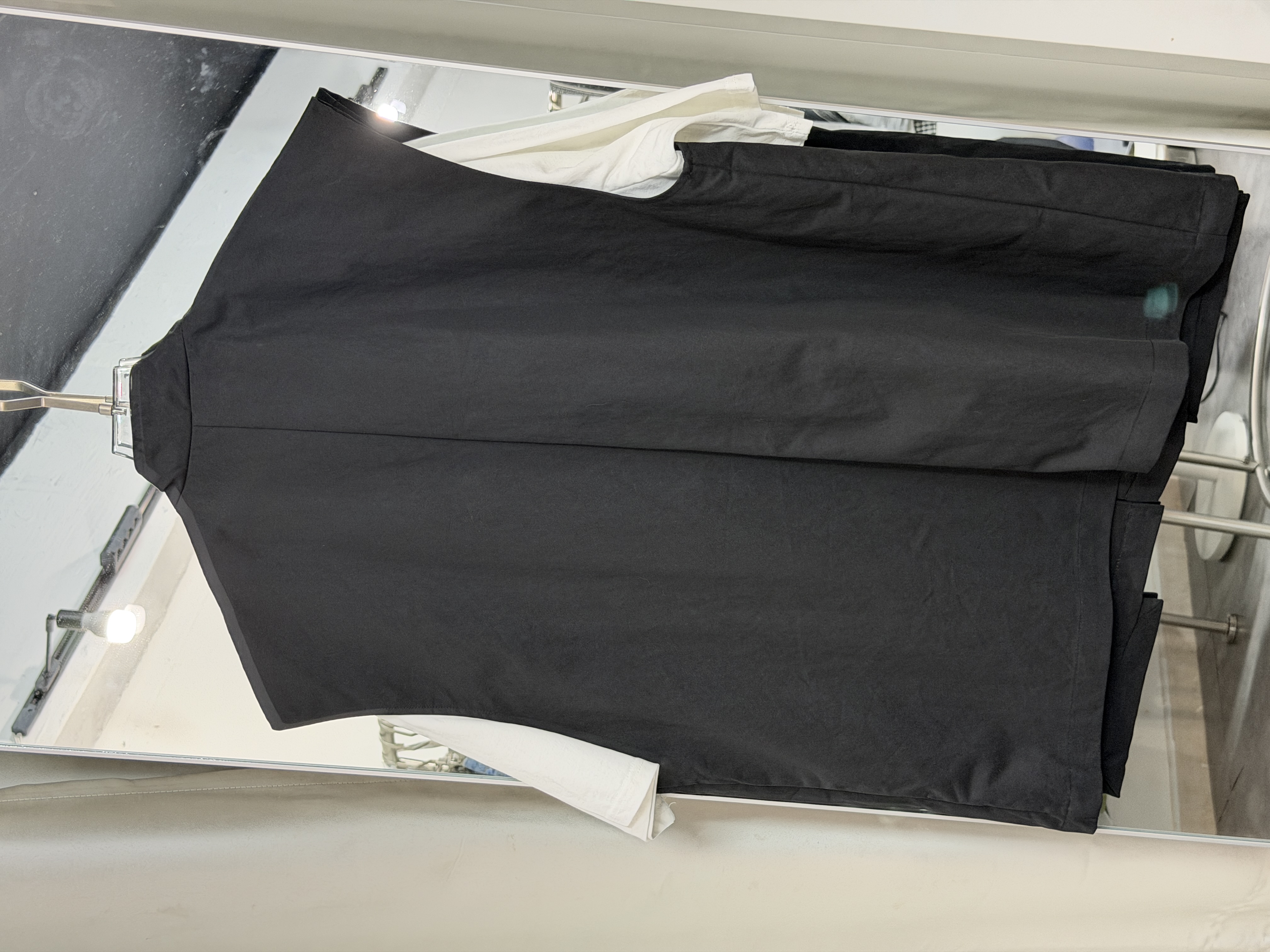 時尚黑色寬鬆工裝背心外套